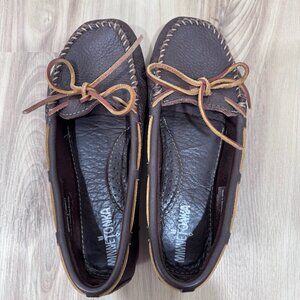 Minnetonka Leather Moccasin Loafers, 7.5